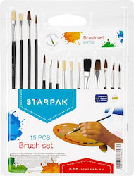 Starpak Set Pensule de Pictură 15buc