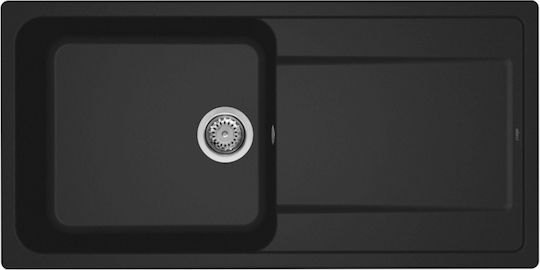 Elleci Life 480 LG248040 Drop-In Sink Synthetic Granite W100xD50cm Nero
