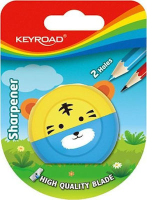 Keyroad Plastic Double Pencil Sharpener