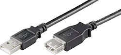 Microconnect USBAAF01B USB 2.0 USB-A Masculin în USB-A Feminin 0.1m Microconnect USBAAF01B USB 2.0 USB-A Masculin în USB-A Feminin 0.1m