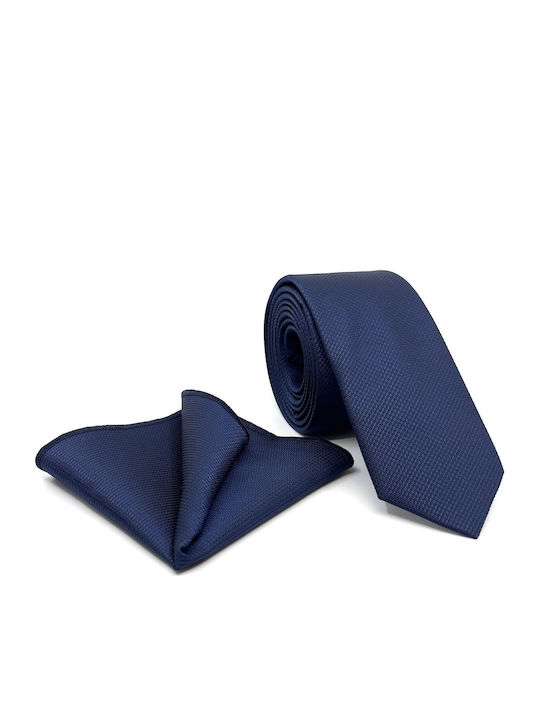 Legend Accessories Herren Krawatten Set Gedruckt in Blau Farbe