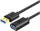 Unitek USB 2.0 Cable USB-A male - USB-A female Μαύρο 0.5m S9115661