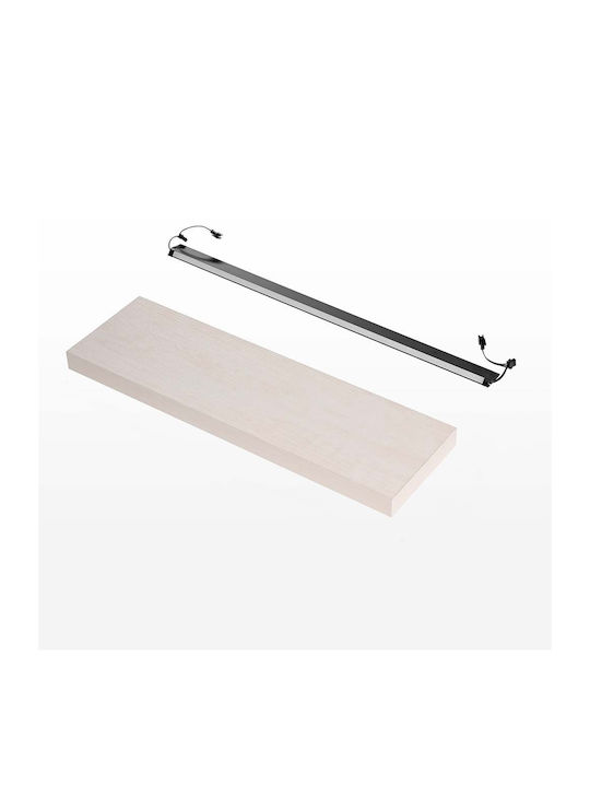 Regale Wand Mid-white 2Stück 60x18x3.6cm