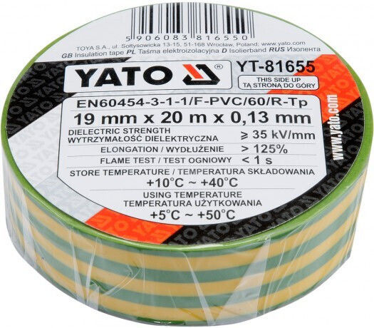 Yato Insulation Tape 19mm x 20m
