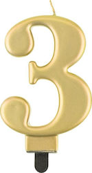 GoDan Geburtstagskerze Nummer in Gold Farbe PF-...