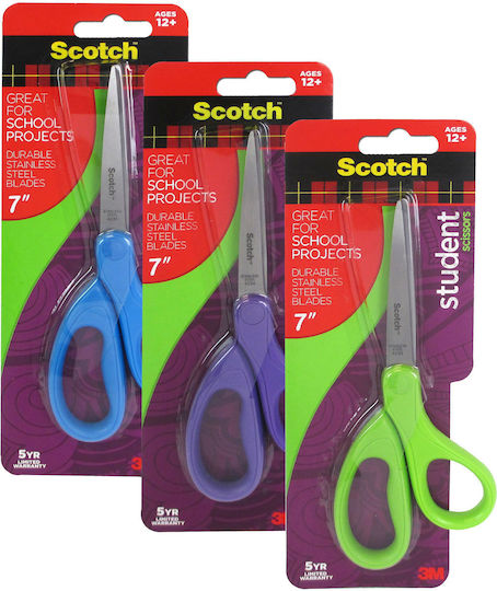 Scotch Παιδικό Ψαλίδι Χειροτεχνίας 18εκ. με Μεταλλική Λεπίδα (Διάφορα Χρώματα) 1τμχ