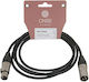 Onsei Cable XLR male - XLR female Μαύρο 2m (ON-C3020)