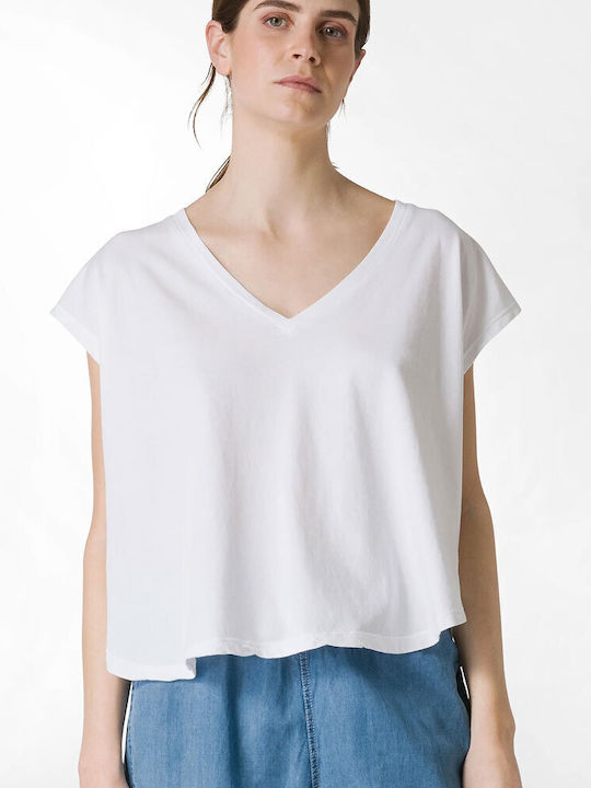 Deha Γυναικείο T-shirt Λευκό