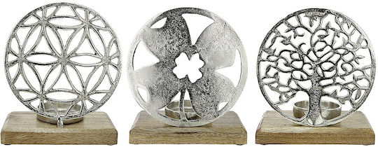 ArteLibre Decorative Tree made of Aluminum 10x17.5x20.5cm 1pcs