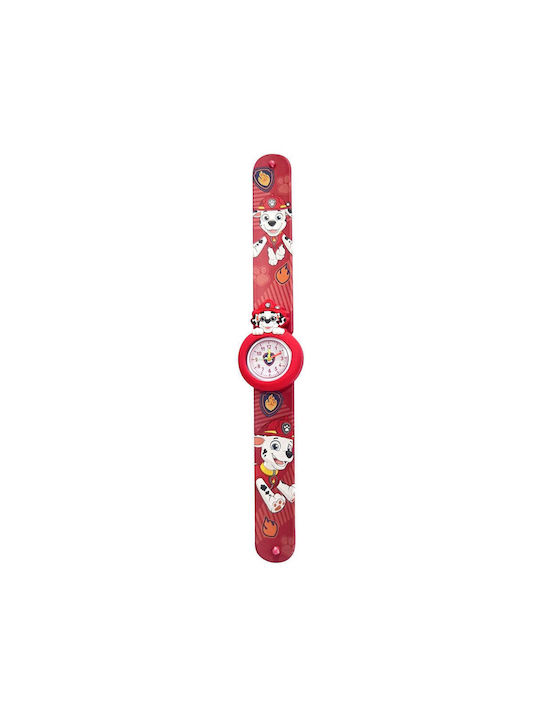 Paw Patrol Kinderuhr mit Kautschuk/Plastik Armband Rot