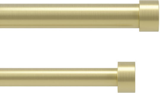 Umbra Ausziehbares Metallisches Vorhangstangen Cappa Einzeln Durchmesser 25mm Länge 168-305cm Gold 1014401-104