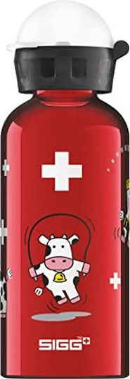 Sigg Sticle Pentru Copii Aluminiu Antivărsare Culoare Full Face Roșie 400ml
