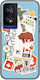 Ticket Back Cover Silicone Multicolour (TCL 40 NXTPAPER 4G)