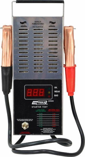 AWTools AW16202 Ψηφιακό Battery Tester με Κροκοδειλάκια