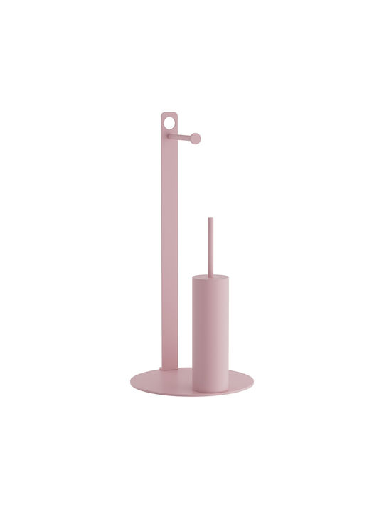 Pam & Co Metal Bathroom Accessory Set Pink 2pcs