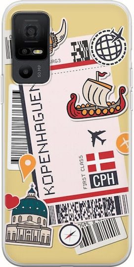 Ticket Umschlag Rückseite Silikon Mehrfarbig (TCL 40 NXTPAPER 5G)