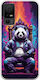 Wild Animals Panda Back Cover Silicone Multicolour (TCL 40 NXTPAPER 5G)