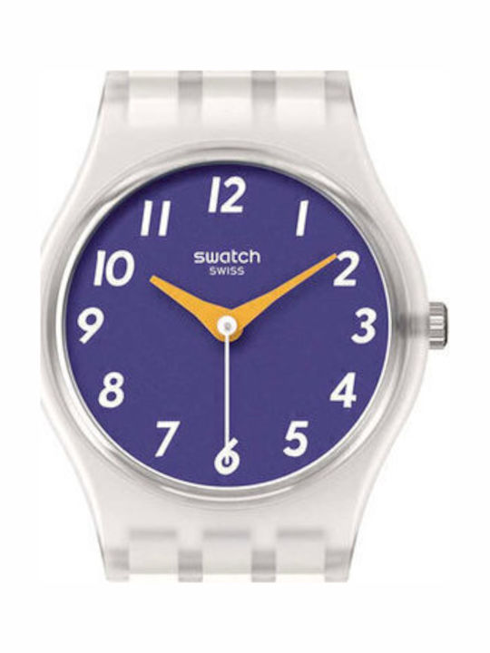 Swatch Swatch Women's Watch with White Rubber Strap