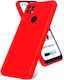 Soft Back Cover Σιλικόνης Κόκκινο (Poco C40)
