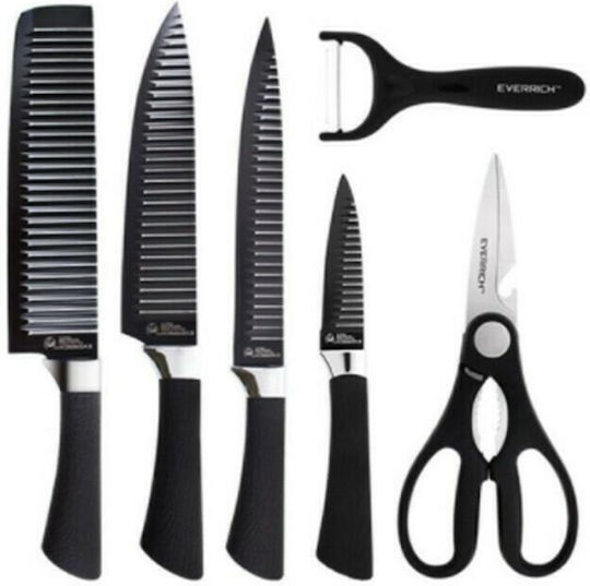 Premium Inox Cooking Utensil Set Gray 6pcs