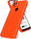 Soft Back Cover Silicon Portocaliu (Poco C40)