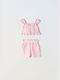 Εβίτα Kinder Set mit Shorts Sommer 2Stück Pink