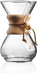 Chemex Pour Over Set Γυάλινο Καφέ 130mm