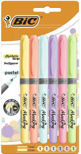 BIC Pastel Grip Μαρκαδόρος Υπογράμμισης Πολύχρωμος