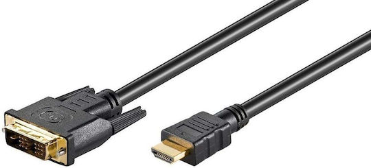 Microconnect Kabel DVI-D-Stecker - HDMI-Stecker 3m Schwarz (HDM191813)