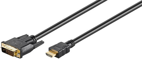Microconnect Kabel DVI-D-Stecker - HDMI-Stecker 3m Schwarz (HDM192413)