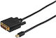 Microconnect 1m DVI-D male to mini DisplayPort male Cable Black (MDPDVI1B)