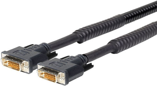 Vivolink Cable DVI-D male - DVI-D male 10m Μαύρο (PRODVIAM10)