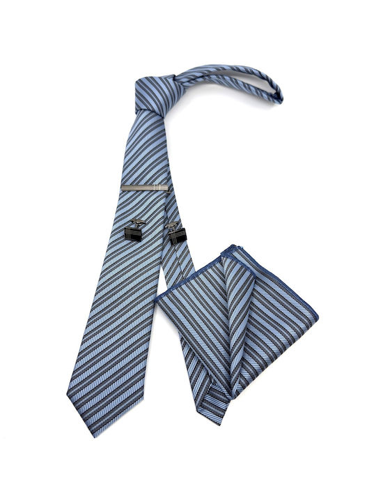 Legend Accessories Men's Tie Set Printed in Blu...