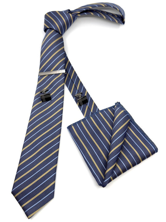 Legend Accessories Men's Tie Set Printed in Blu...