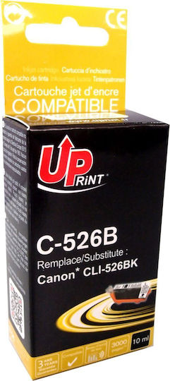 Uprint Συμβατό Μελάνι Εκτυπωτή InkJet /CLI526BK Μαύρο 1τμχ