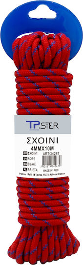 Tpster Σχοινί Плетено 4мм 10м