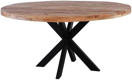 Lizard Στρογγυλό Τραπεζαρίας Mango Φυσικό / Μαύρο 150x150x75εκ. Lizard Στρογγυλό Τραπεζαρίας Mango Φυσικό / Μαύρο 150x150x75εκ.