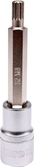 Yato 1/2" Walnut with Spline Head and Socket 1/2'' M8x100mm