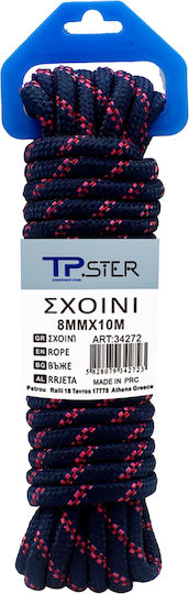 Tpster Въже с Диаметър 8mm и Дължина 10m Черно