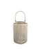ArteLibre Laterne Korbweide Braun 28cm 1Stück