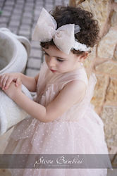 Stova Bambini Pink Tulle Baptism Dress