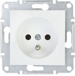 Schneider Electric Asfora Μονή Χωνευτή Πρίζα Ρε...