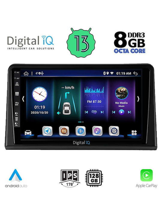 Digital IQ Car Audio System for Renault Express 2020> (Bluetooth/USB/WiFi/GPS) with Touch Screen 9"