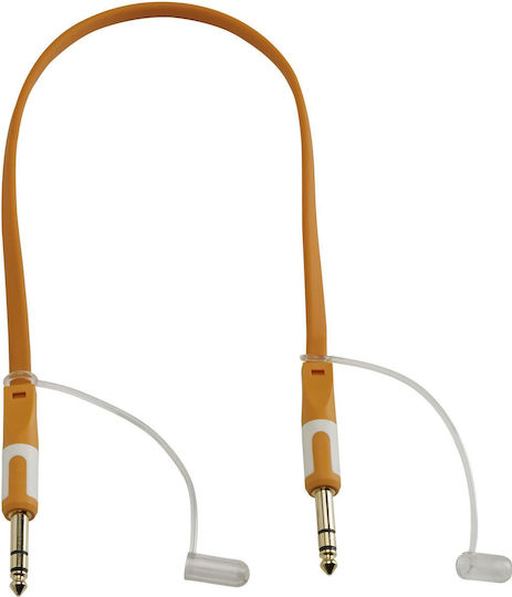 Hilec Cable 6.3mm male - 6.3mm male 1.5m Πορτοκαλί CALIN248
