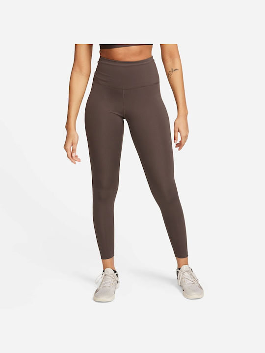 Nike One Women's Training Legging High Waisted Dri-Fit Brown