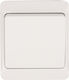 Elektro Plast Waterproof Wall Switch Lighting One-Way with Frame White