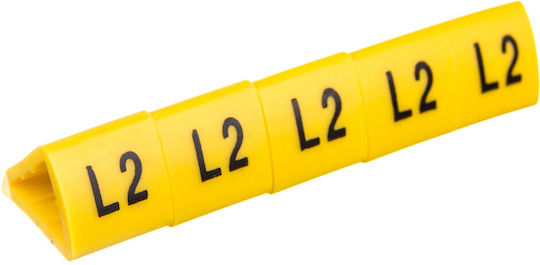 Ergom Pack of 100pcs Yellow Plastic Cable Ties E04ZP-01020504800
