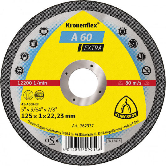 Klingspor Cutting Disc Metal 125mm 1pcs