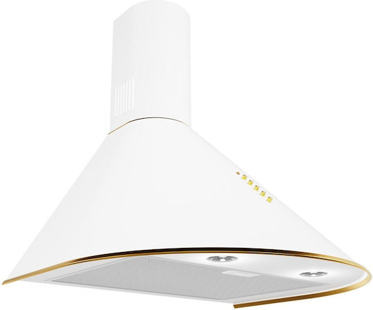 Akpo WK-4 Dandys GOLD Șemineu Hotă 60cm Alb