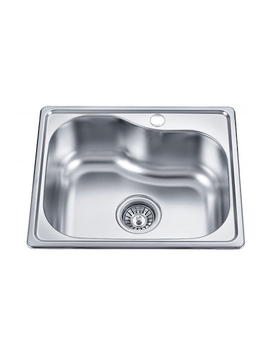 Inter Ceramic Alpaca ICK4740DECOR Drop-In Мивка Inox Ш47xД40см Сребрист